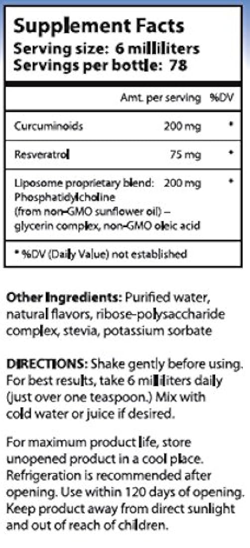 Nutrientes Árbol Liposomal Curcumin/Resveratrol