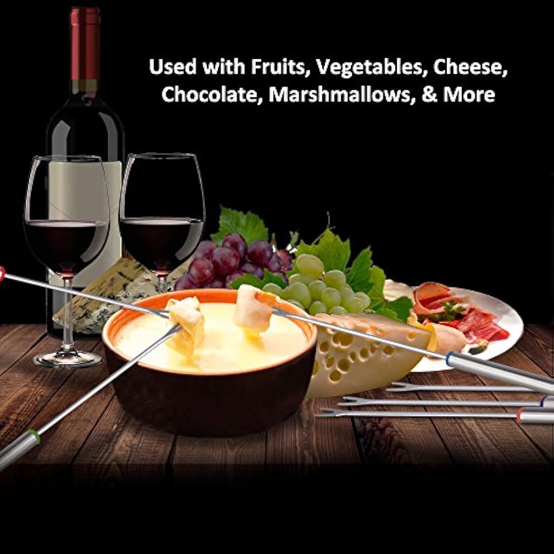 Fondue de varas de Acero Inoxidable NUTRICHEF PRTPKFONDSTK12