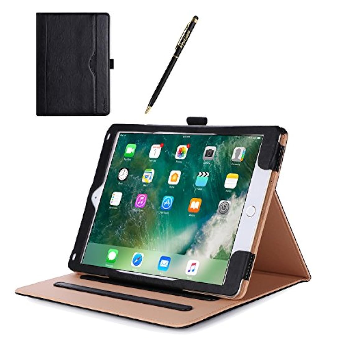 Funda de 9,7 pulgadas con función atril color Negro