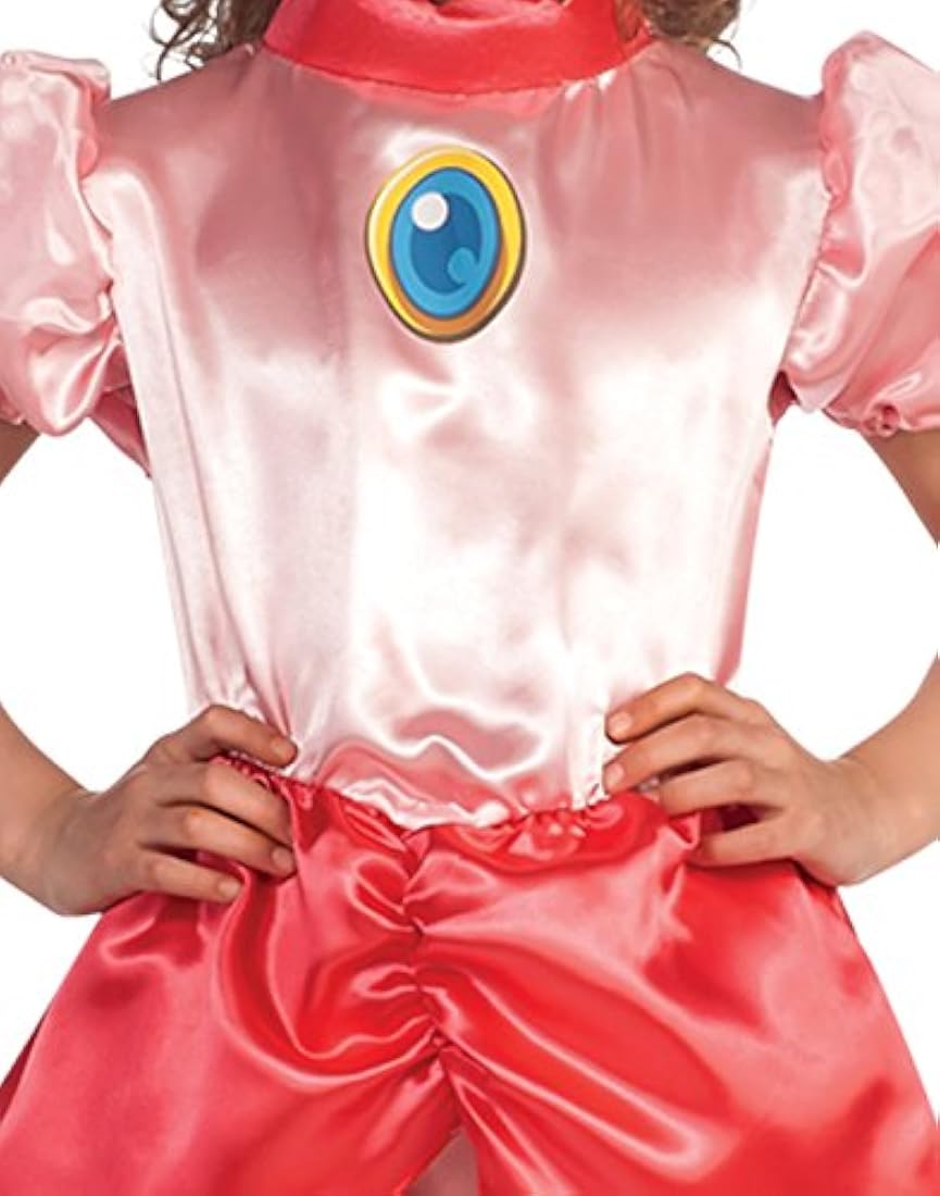 disfraz de princesa Peach de Super Mario, bebé mayor