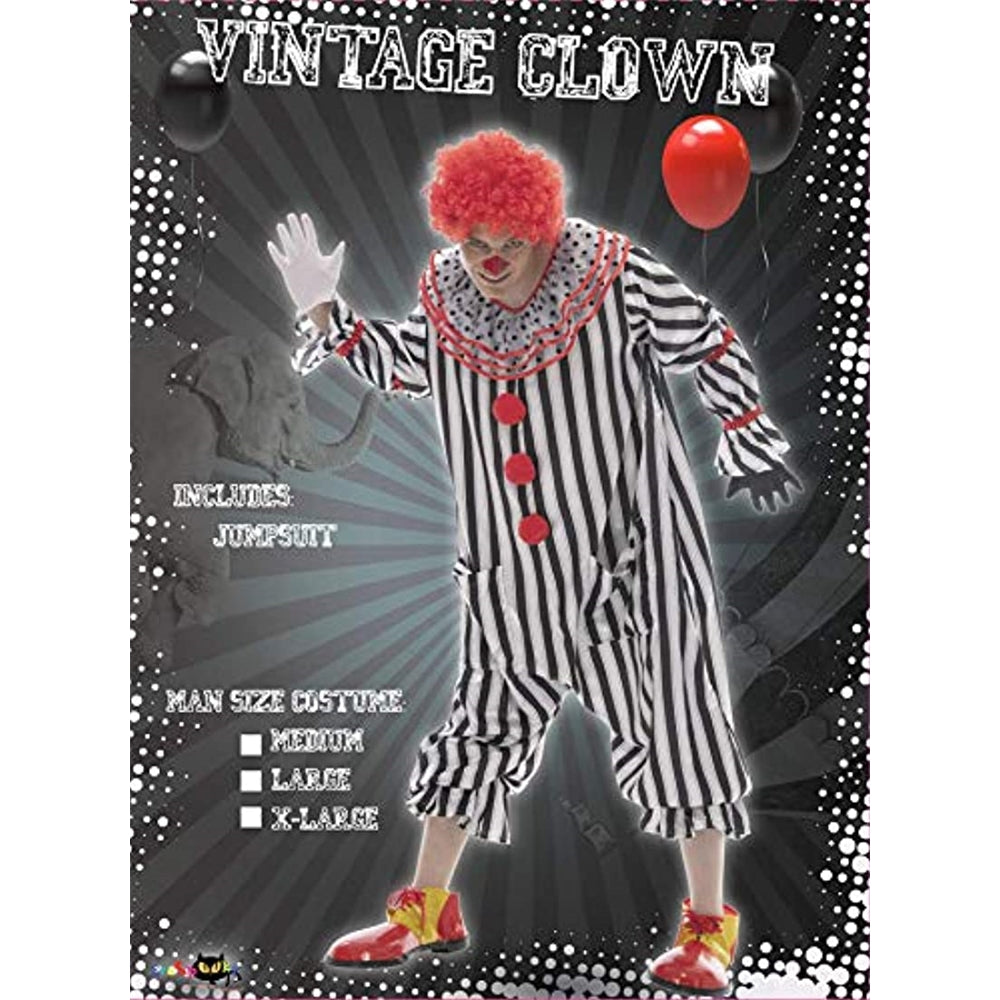 Disfraces - Disfraz de payaso espeluznante para hombre