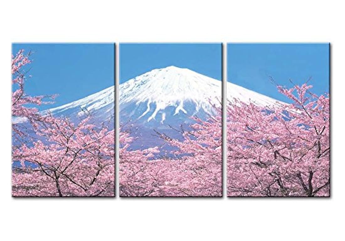 Mount Fuji - Lienzo decorativo para pared, diseño de flor