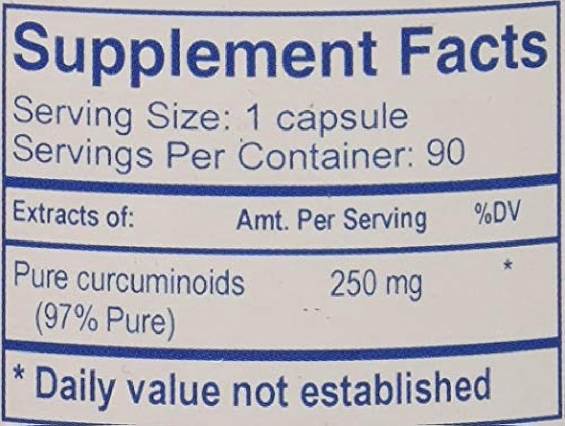 Ayush Hierbas Suplemento de hierbas, Curcumin 97% 90 Count
