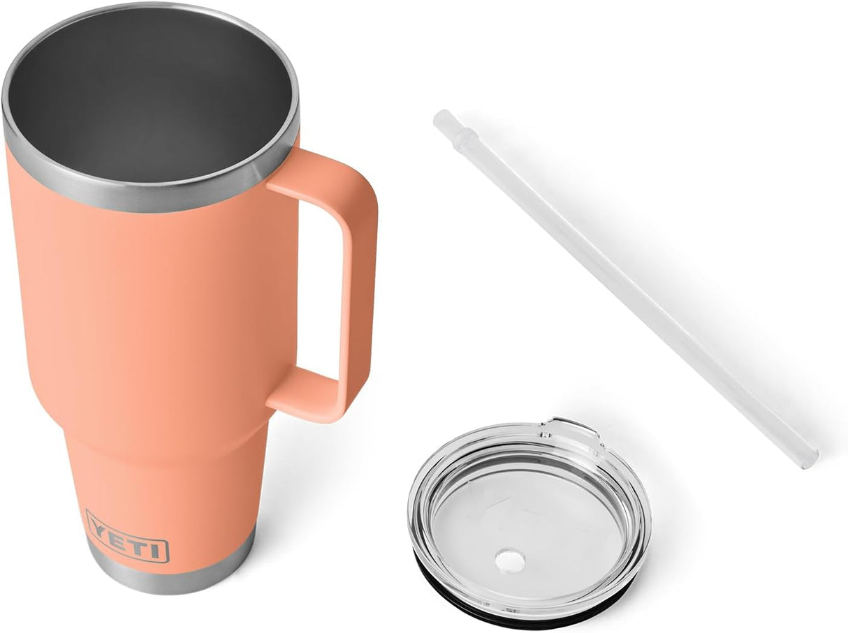 Taza YETI Rambler con Asa, Melocotón , Acero Inoxidable