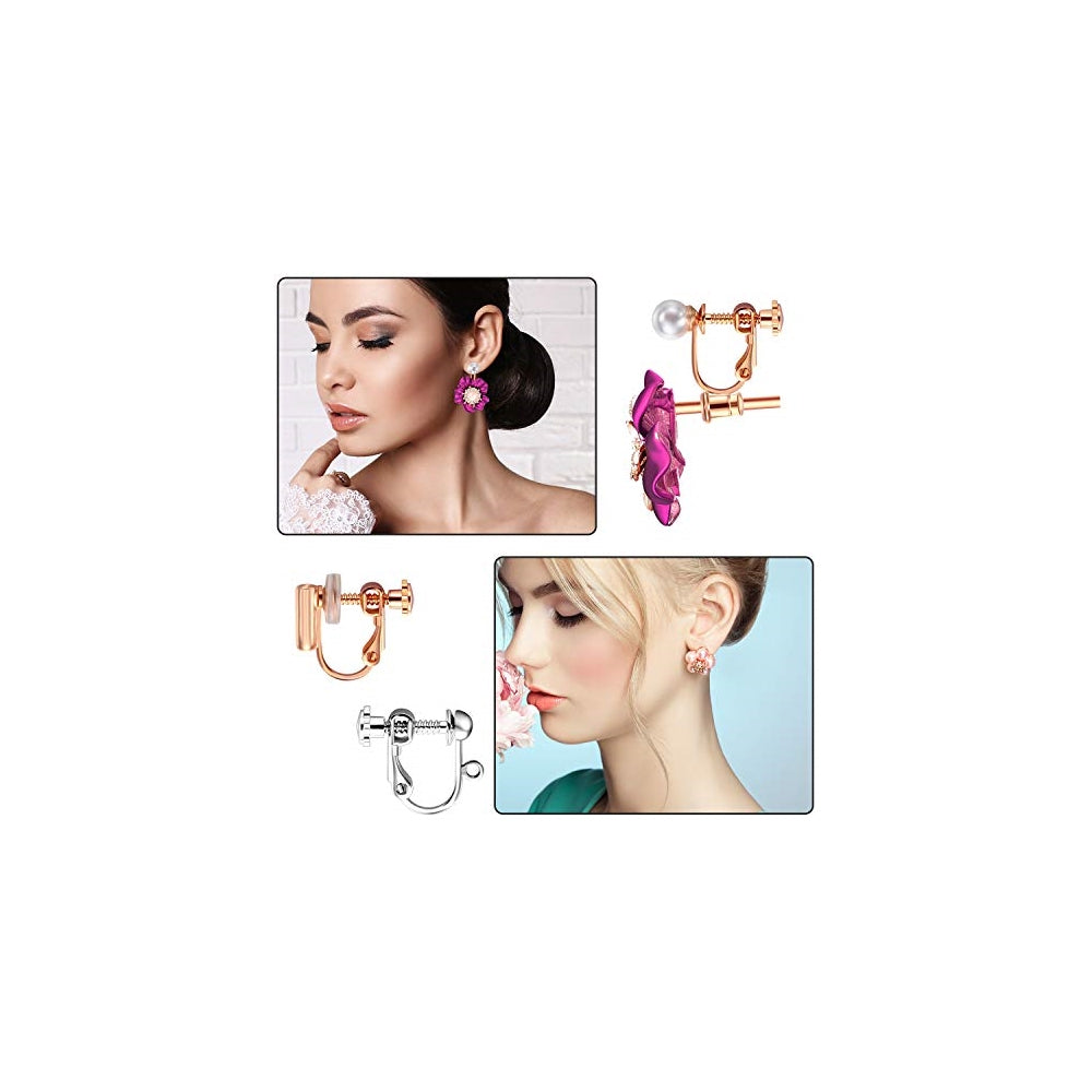 Aretes convertidores de pendientes con clip para mujeres