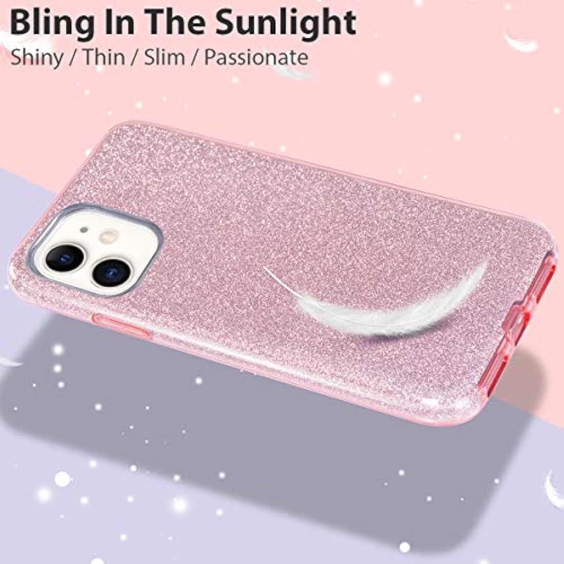 MATEPROX - Carcasa para iPhone 2019, diseños de brillantes