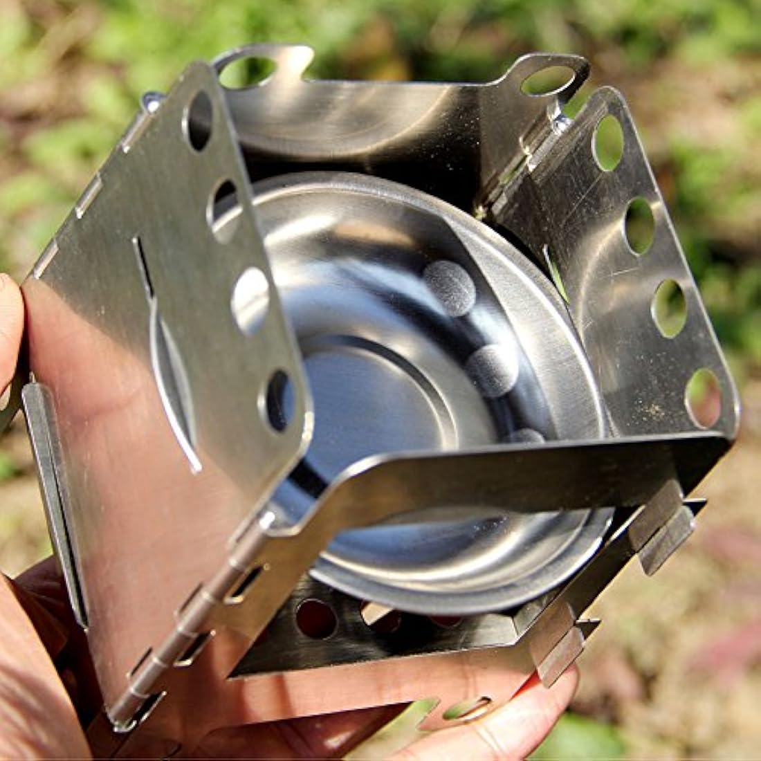 Estufa de camping Titanio/Acero Inoxidable