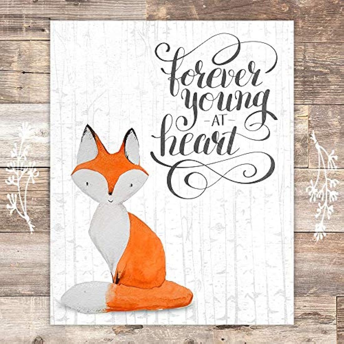 Impresiones de arte de pared de zorro (juego de 4)