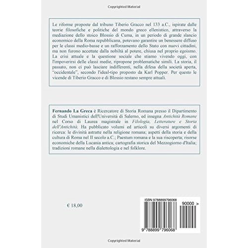 libro Tiberio Gracco e Blossio di Cuma