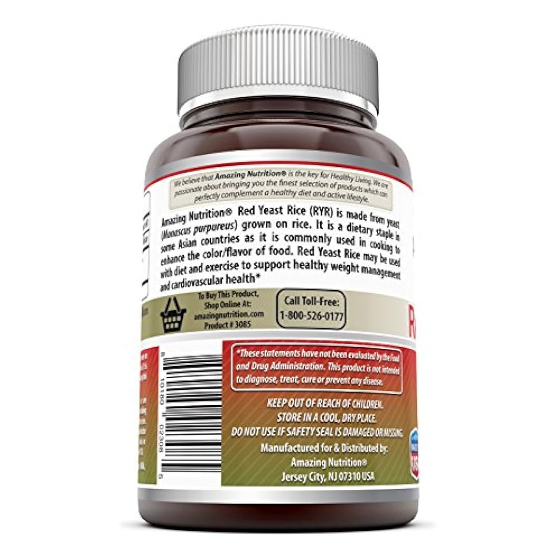 Increíbles fórmulas levadura roja suplemento dietético 1200