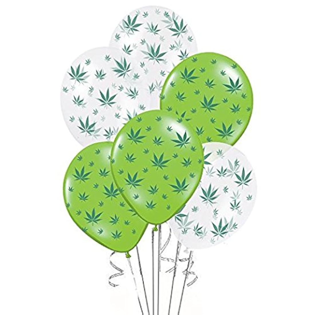 Globos 11.0 in Premium Verde lima y cristal transparente c