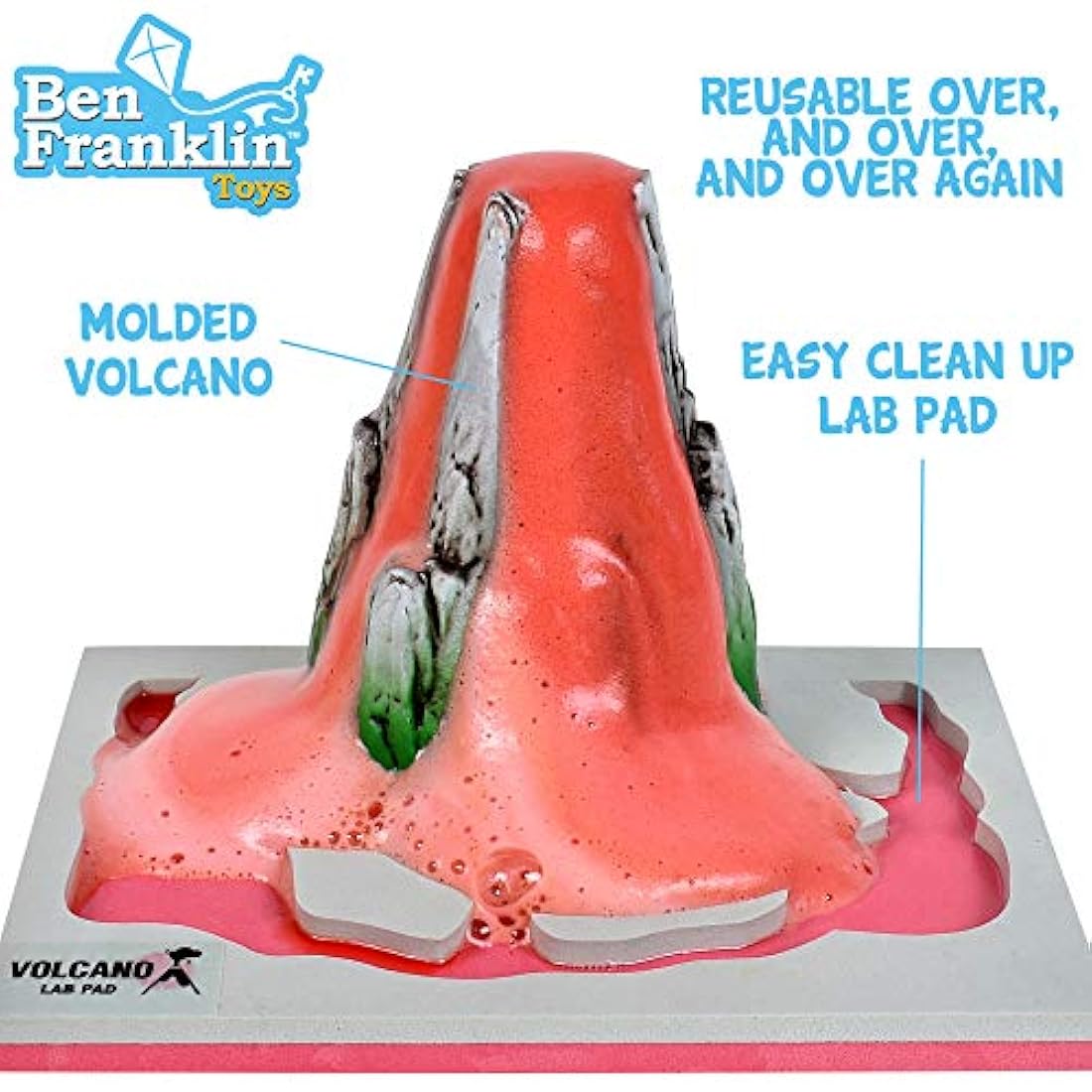 Kit de laboratorio científico para hacer volcán de aire