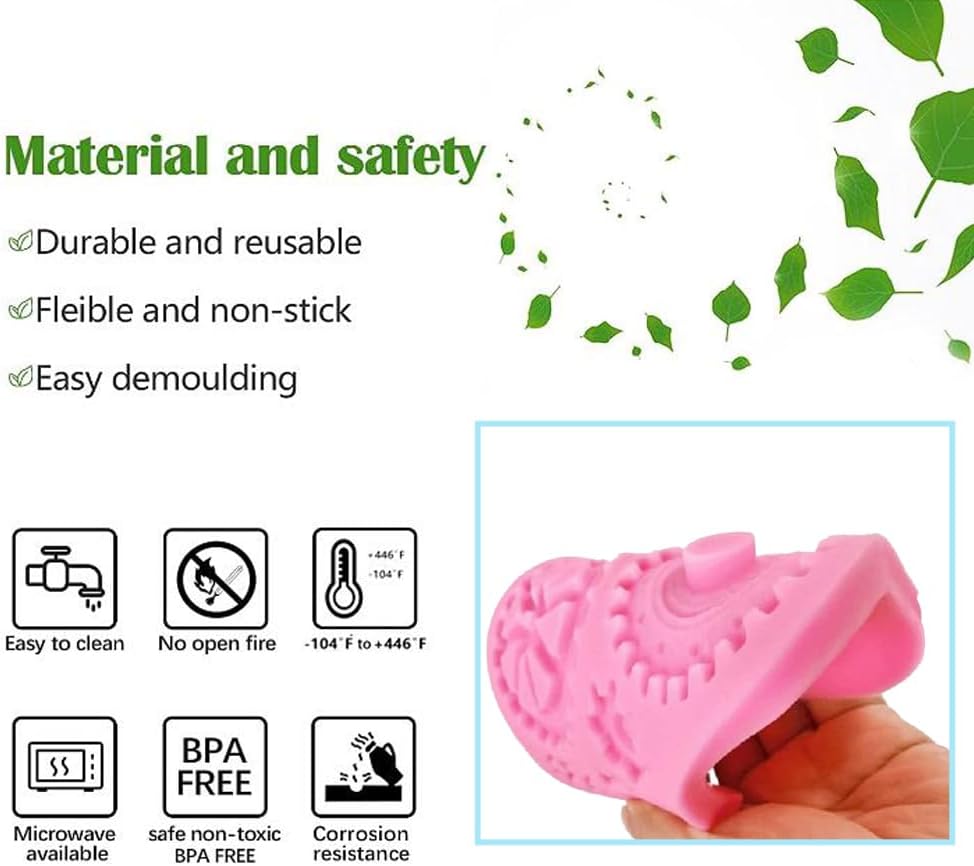 Moldes de fondant vintage en relieve 2 piezas Cjeuxnr