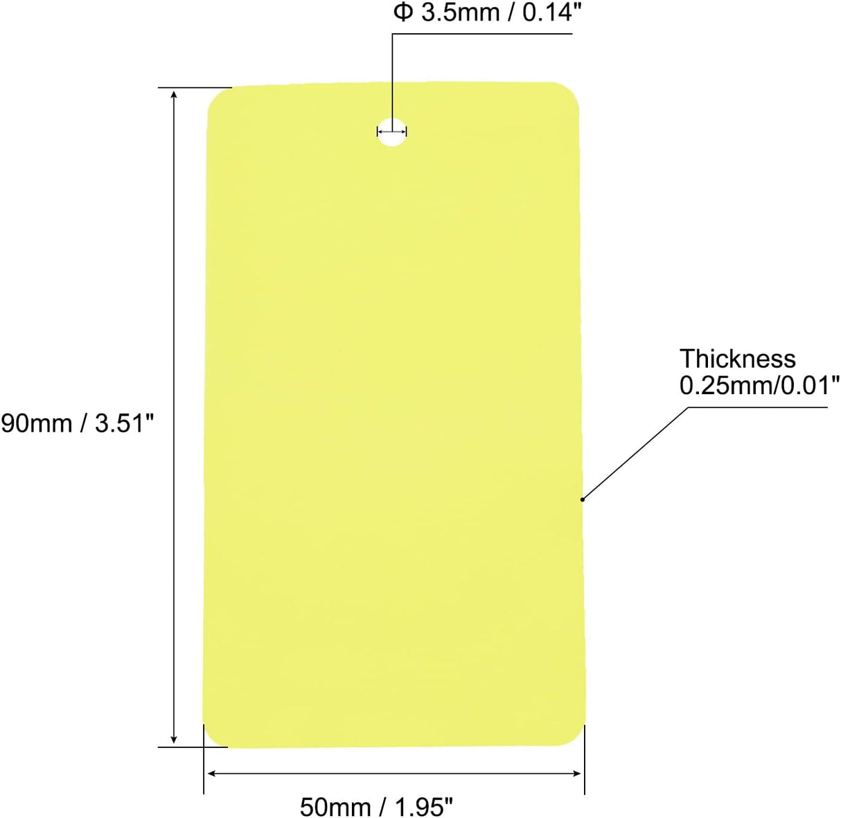 MECCANIXITY Etiquetas de envío de plástico con alambres impermeables