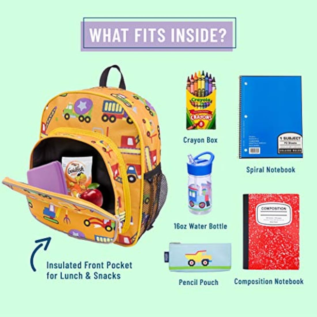 Wildkin Pack 'n Snacks Mochila para niños