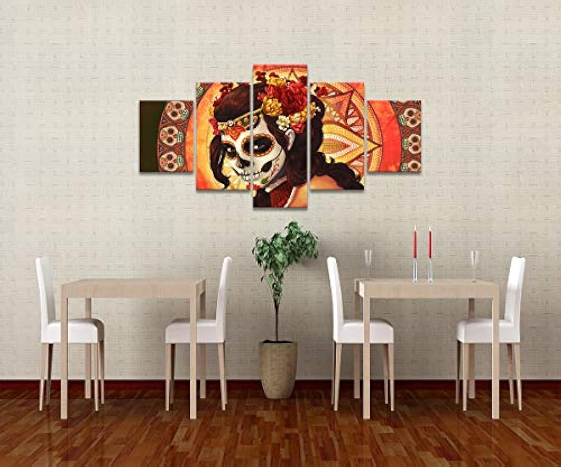 Pintura 5 Piezas Puente Calavera Cara