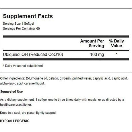 Geles CoQH-CF 100 mg 60 Salud y belleza