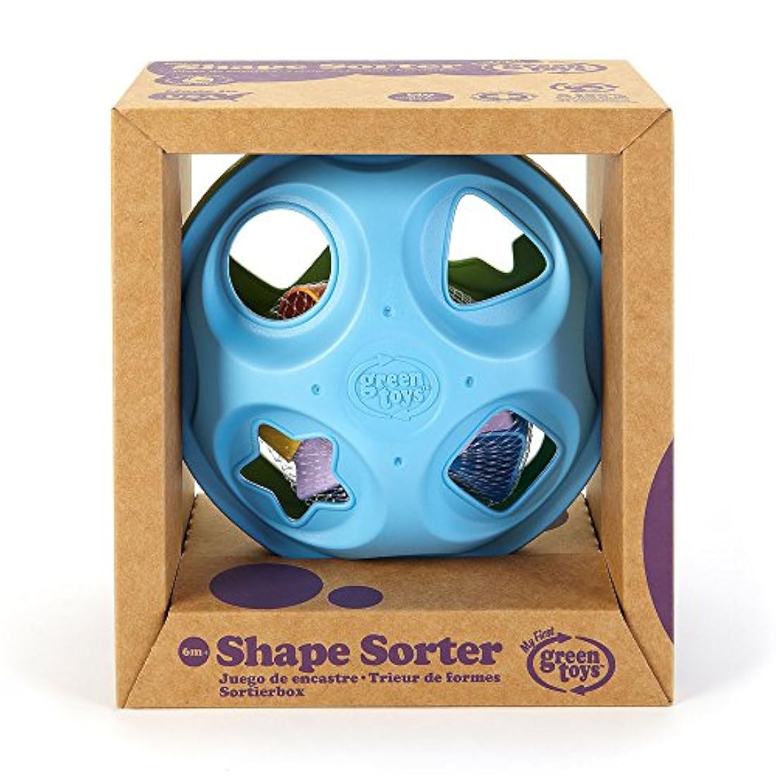 Clasificador de formas Green Toys, Verde/Azul