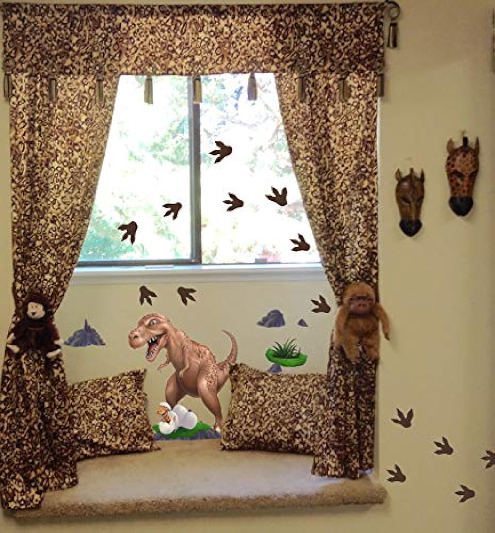 Dinosaurio T-Rex Daddy n Baby Footprints Vinilos decorativos