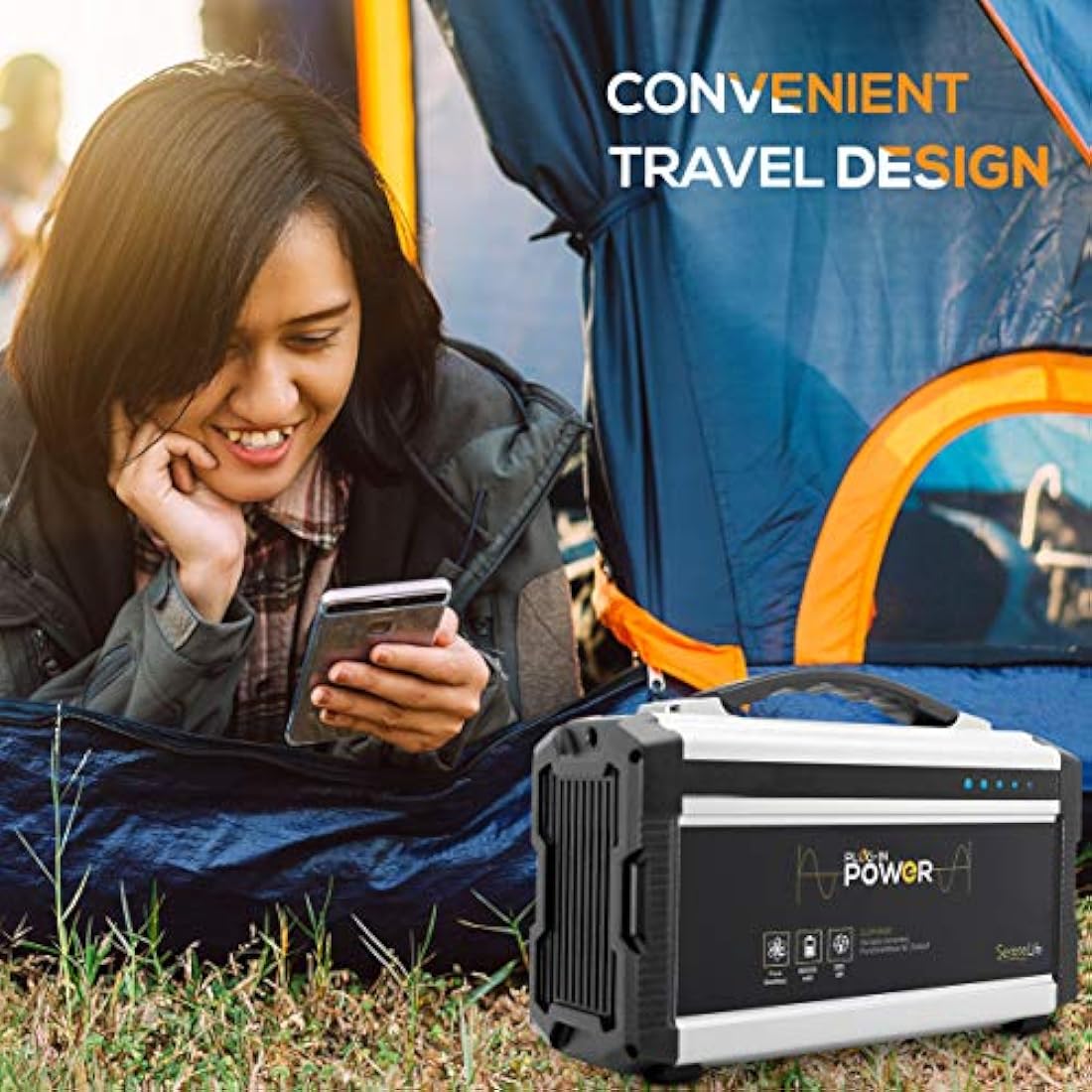 Generador de energía portátil recargable SERENELIFE SLSPGN30