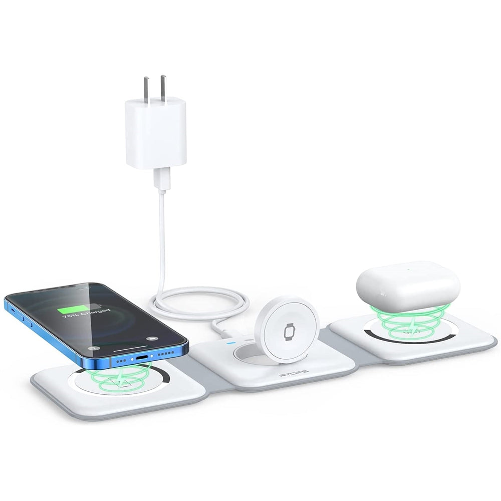 Cargador inalámbrico 3 en 1 carga inalámbrica magnética
