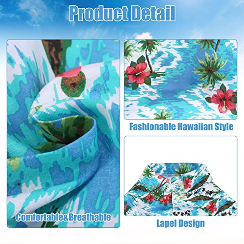 EXPAWLORER - Camisa hawaiana para perro, camisetas lindas para cachorros pequeños a medianos, gatos, chaleco de verano personalizado, s, Hawaiian Flower