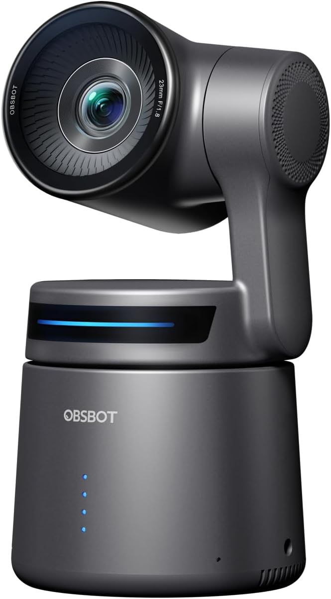 Cámara OBSBOT 4K PTZ con IA, control gesto y streaming