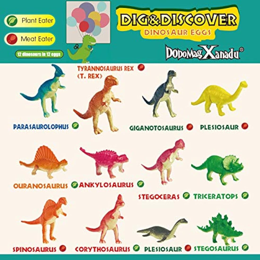 kit de excavación de Dino huevos para niños