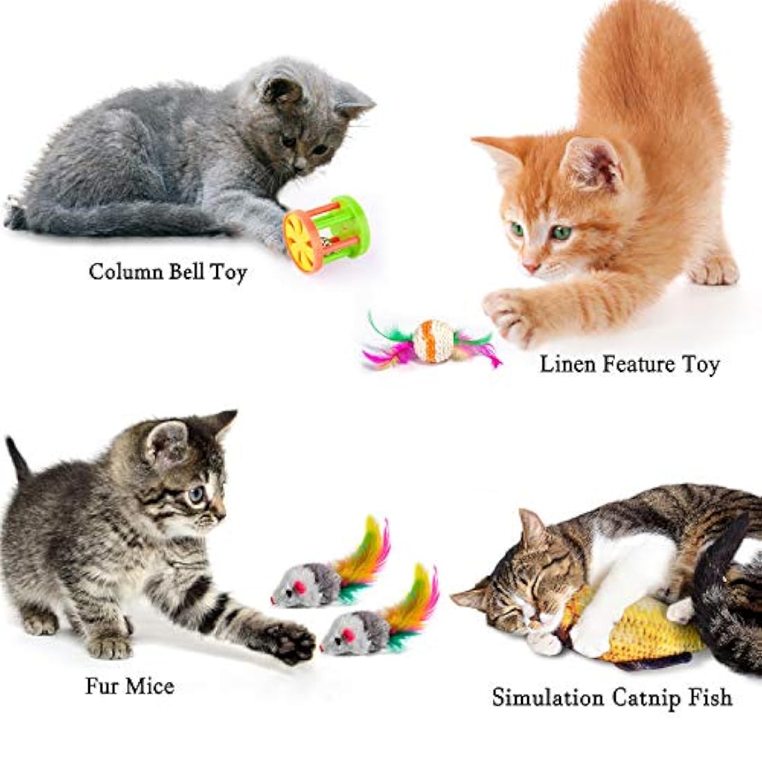 MIBOTE 24 piezas de juguetes para gato