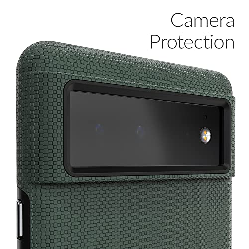 Crave Dual Guard para Google Pixel 6, funda de doble capa de protección contra golpes para Google Pixel 6 - Abeto sombreado