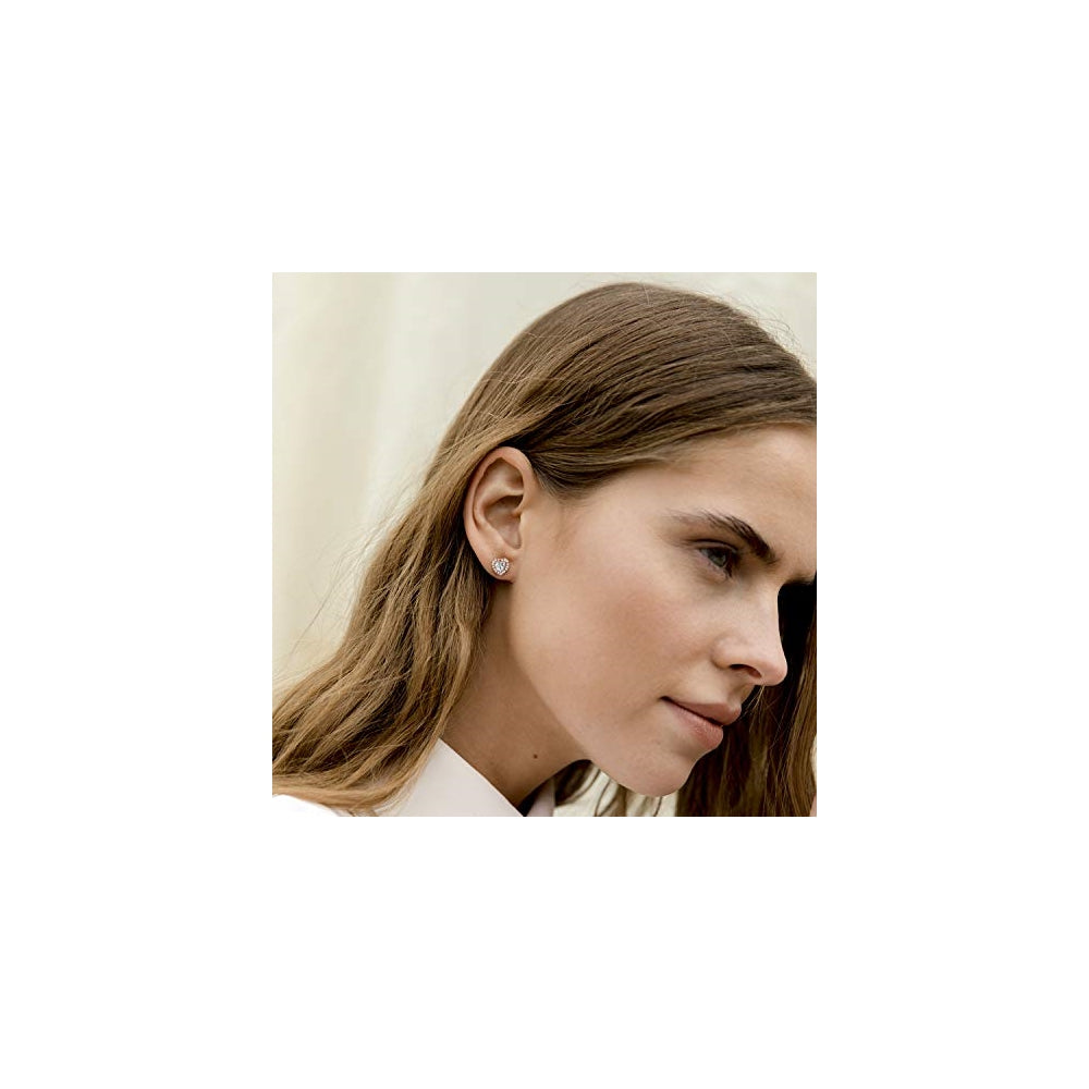 Aretes de plata de ley con circonita cúbica para mujeres