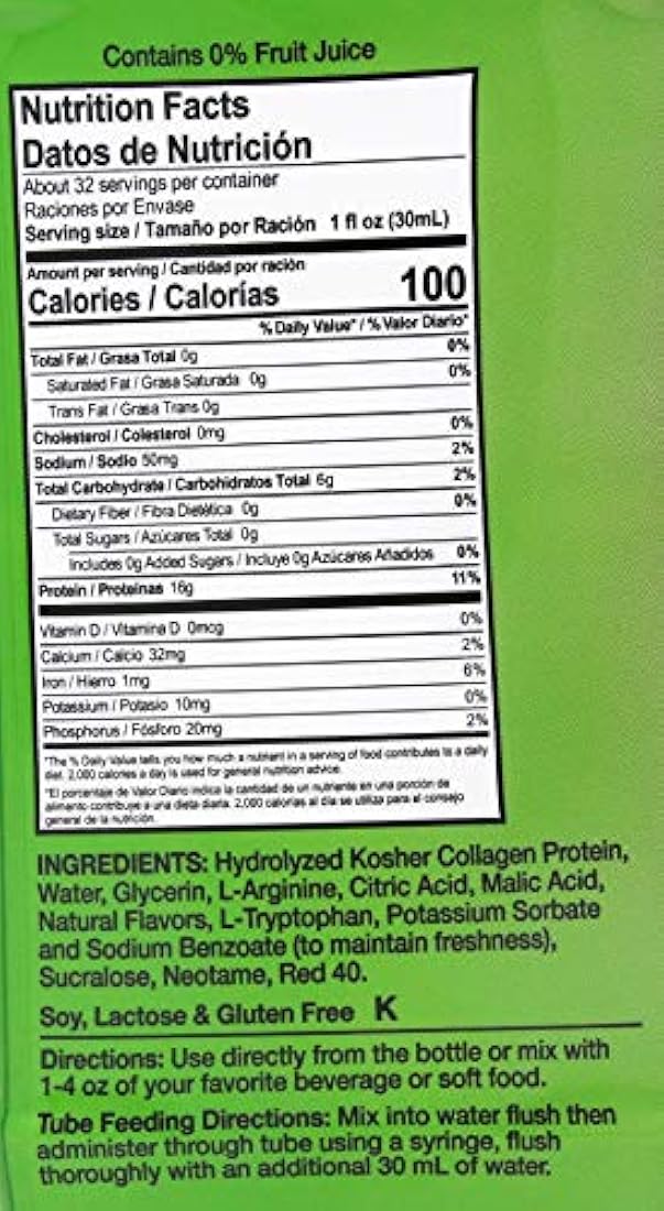 liquacel líquido proteína sandía 1 x botella de 32oz