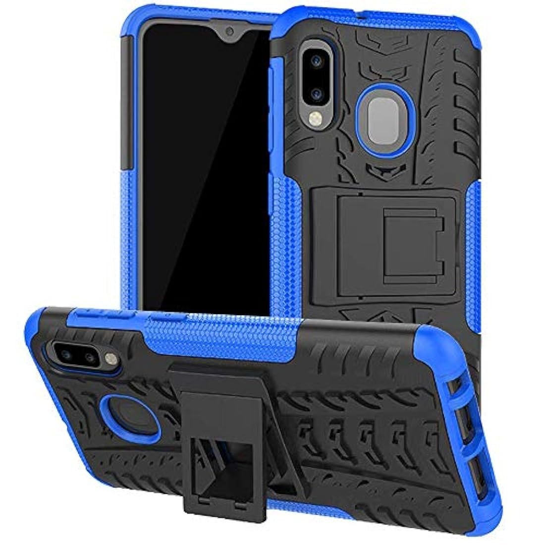 Funda para Samsung A10Eprueba de golpes color azul
