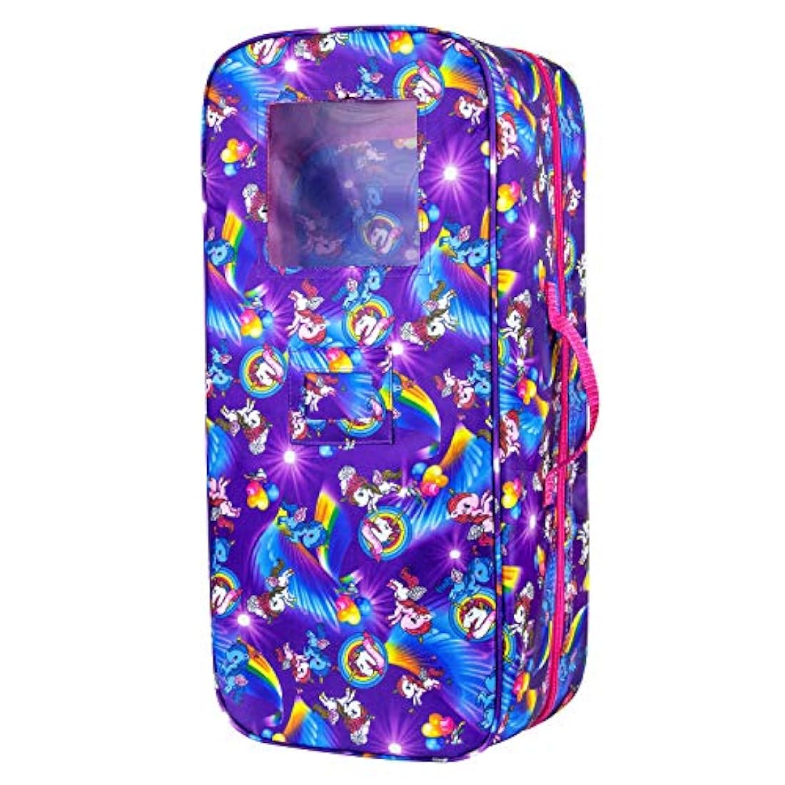 Bolsa de viaje para muñecas de unicornio.
