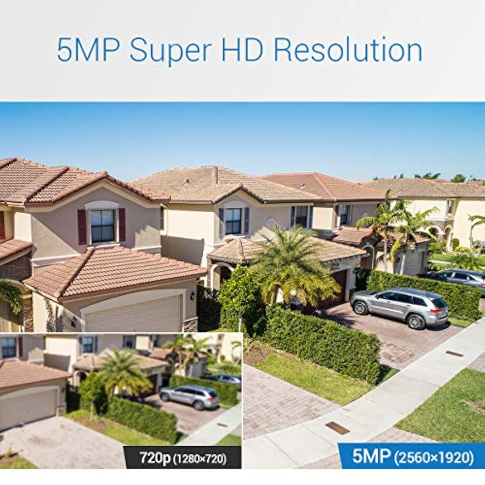 ANNKE 5MP PoE sistema de cámara de seguridad doméstica