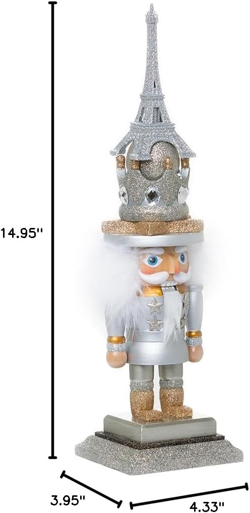 Nutcracker de Hollywood Kurt Adler, 15 Paris, decorativo y festivo