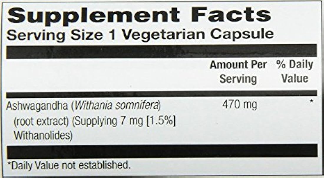 Solaray – Ashwagandha, 470 mg, 60 Cápsulas