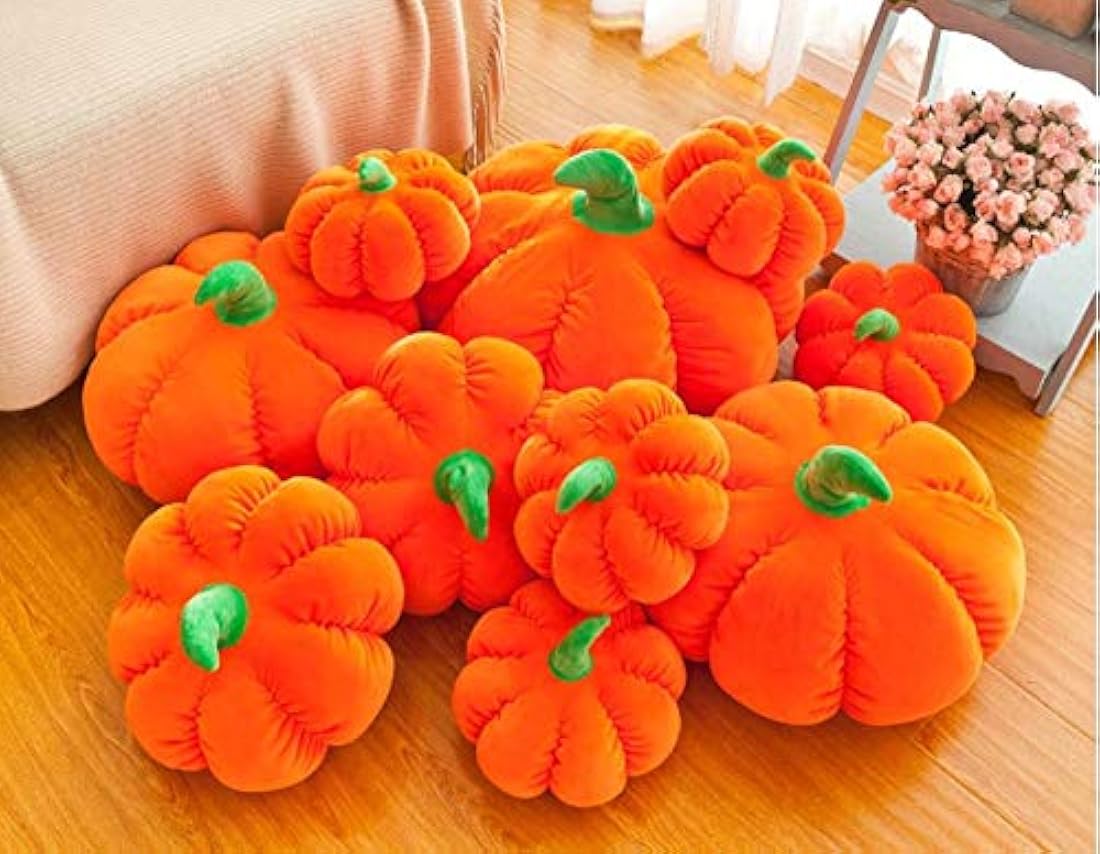 Almohada de peluche de calabaza suave para decoración