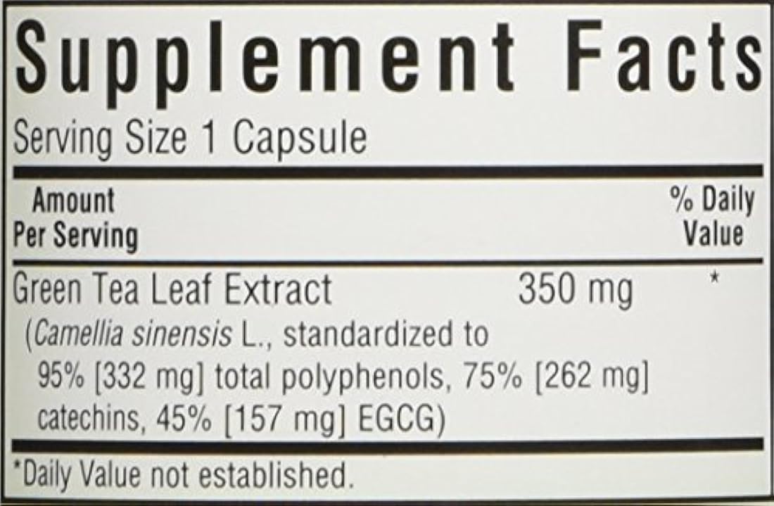 Bluebonnet Nutrición - Estandarizado EGCG té verde extracto