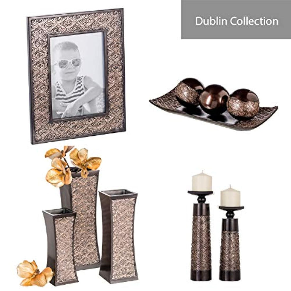 Juego de 3 bandejas y bolas de orbes para decoración