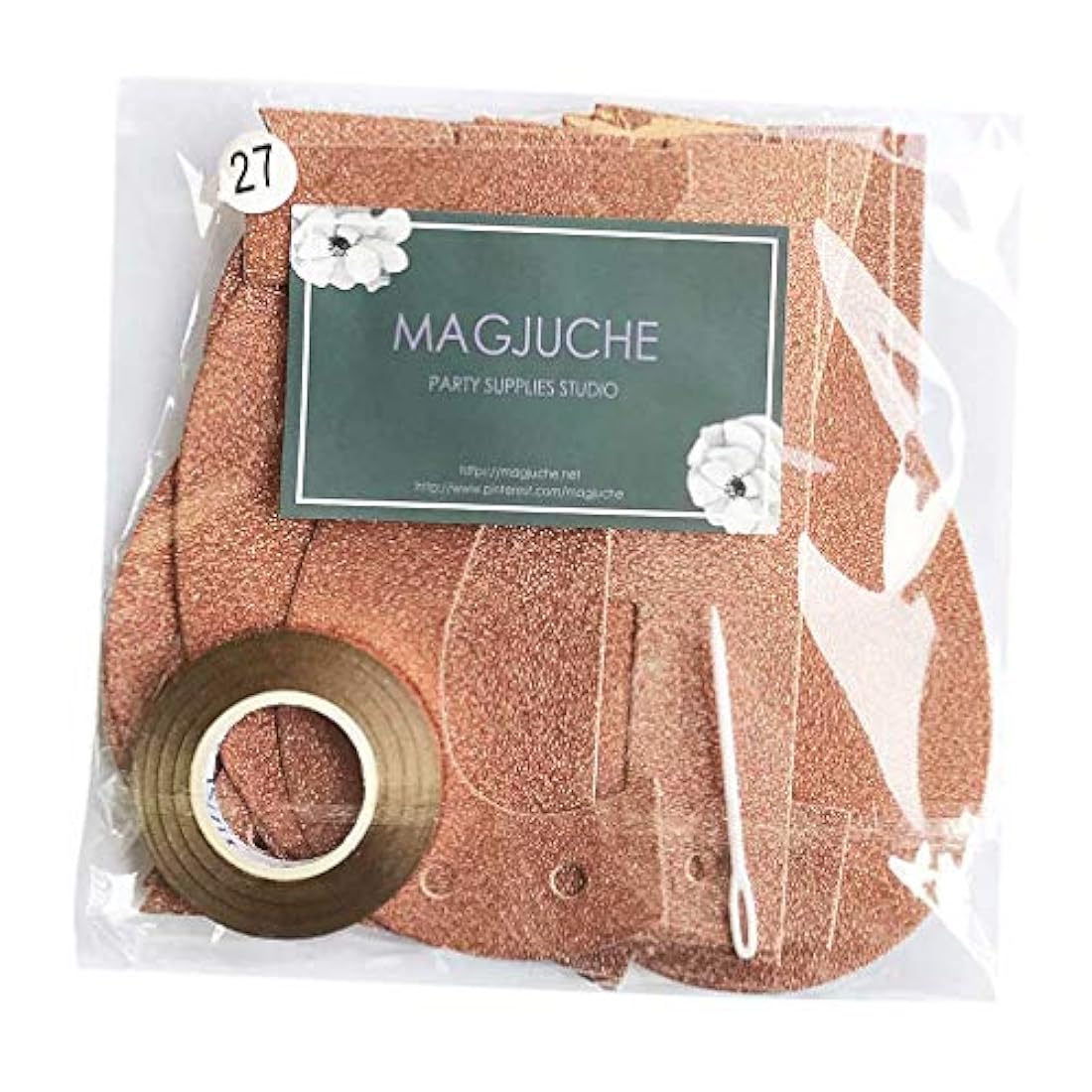 Pancarta de oro rosa para 100 cumpleaños, con purpurina