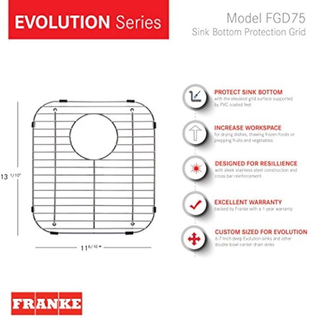 Rejilla para fregadero de doble tazón