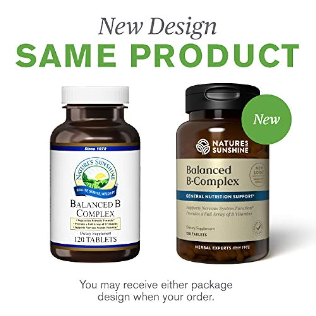 Nature's Sunshine Balanced B Complex 120 tabletas