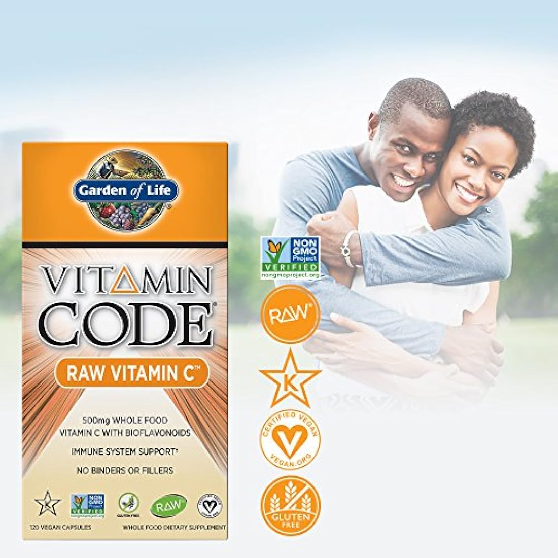 Vitamina C vegano, vitamina código Raw, completo suplemento