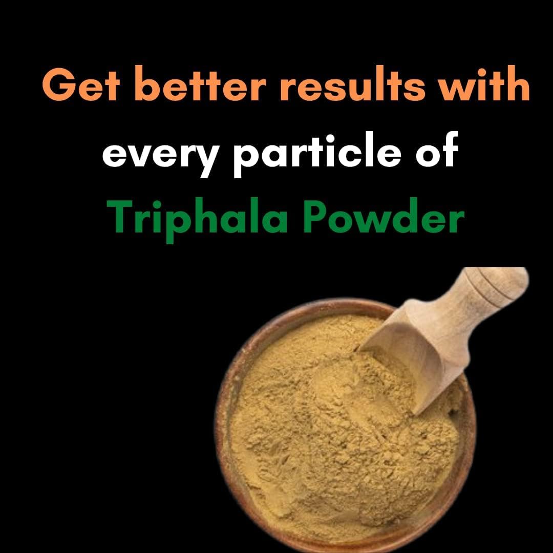 Suplementos Triphala en polvo de Harad, Baheda y Amla-7.05oz