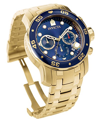 Invicta 0073 Colección Pro Diver - Reloj cronógrafo chapado
