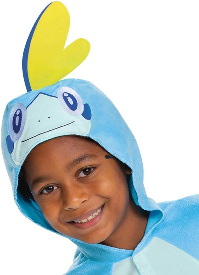 Disfraz Sobble Pokémon, Jumpsuit con Capucha y Aleta, Clásico