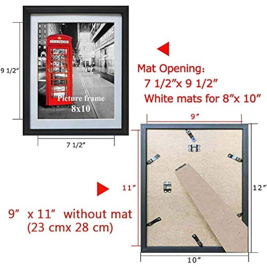 Juego de marcos de fotos con alfombrilla para decoracion