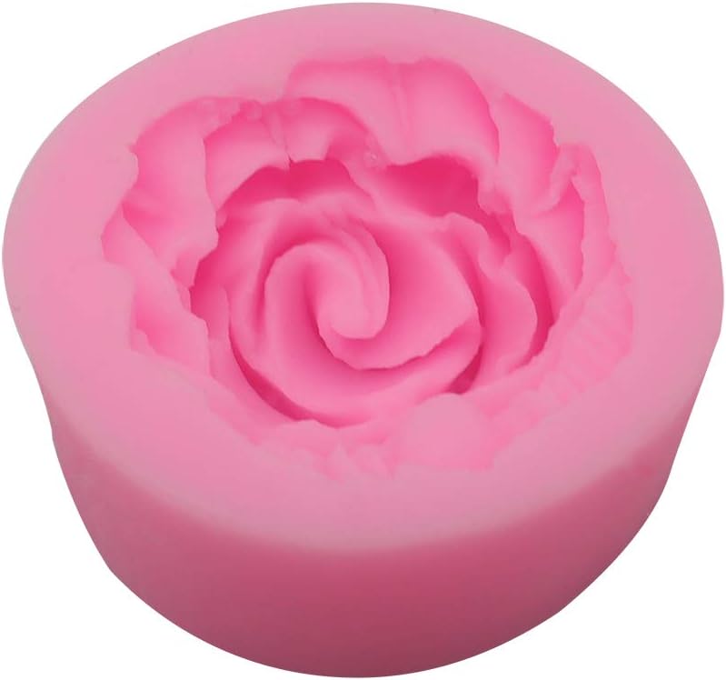 HengKe 2 moldes de silicona en forma de rosa con flores