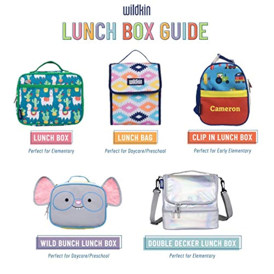 Lonchera en poliéster para niños diseño de monstruos